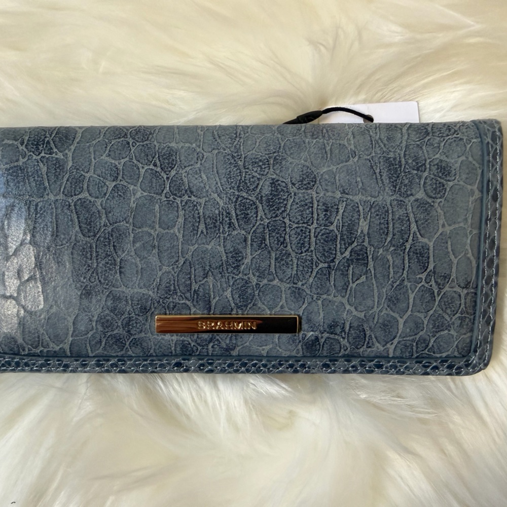 Brahmin Bellbottom Blue Zostera Ady Wallet